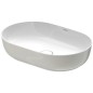 Duravit Luv - Vasque, 600x400 mm, sans trop-plein, blanc / gris satin mat 0379602300