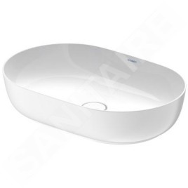 Duravit Luv - Vasque, 600x400 mm, sans trop-plein, WonderGliss, blanc / blanc satin mat 03796026001
