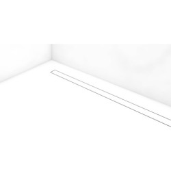 I-Drain Liquid 68 - Caniveau de douche en inox avec grille, longueur 800 mm, blanc EP.SS.0800.W