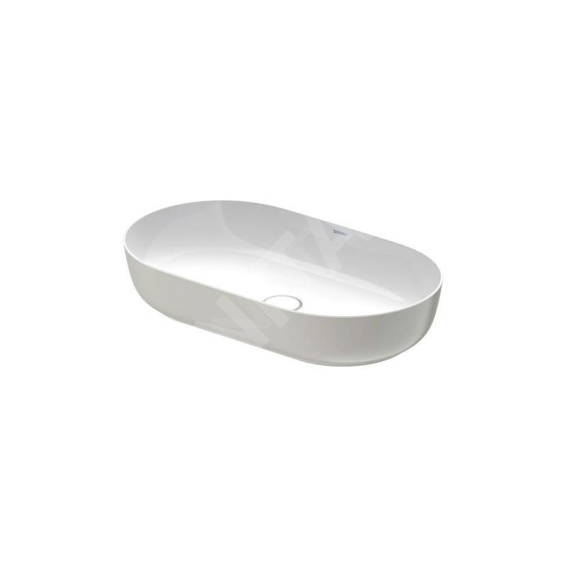 Duravit Luv - Vasque, 700x400 mm, sans trop-plein, WonderGliss, blanc / gris mat 03797023001