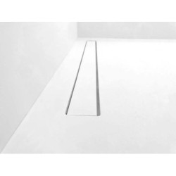 I-Drain Liquid 68 - Caniveau de douche en inox avec grille, longueur 800 mm, blanc EP.SS.0800.W
