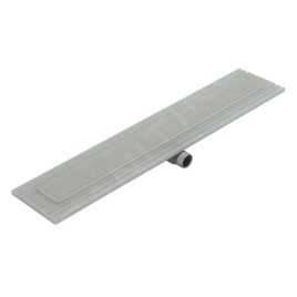 I-Drain Liquid 68 - Caniveau de douche en inox avec grille, longueur 900 mm, béton foncé EP.SS.0900.D