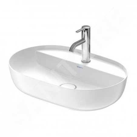 Duravit Luv - Vasque, 600x400 mm, sans trop-plein, avec trou pour robinetterie, WonderGliss, blanc / blanc satin mat 03806026001