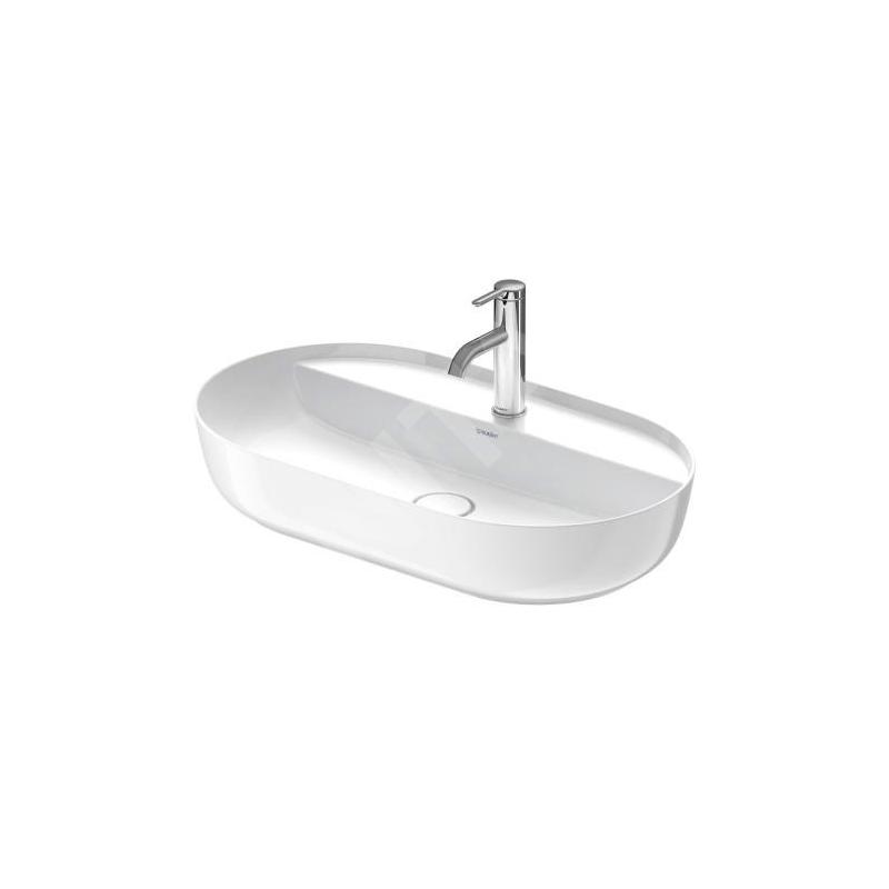 Duravit Luv - Vasque, 700x400 mm, sans trop-plein, avec trou pour robinetterie, WonderGliss, blanc 03807000001