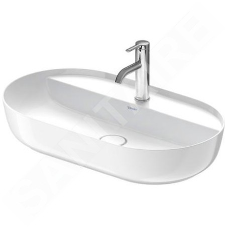 Duravit Luv - Vasque, 700x400 mm, sans trop-plein, avec trou pour robinetterie, WonderGliss, blanc 03807000001