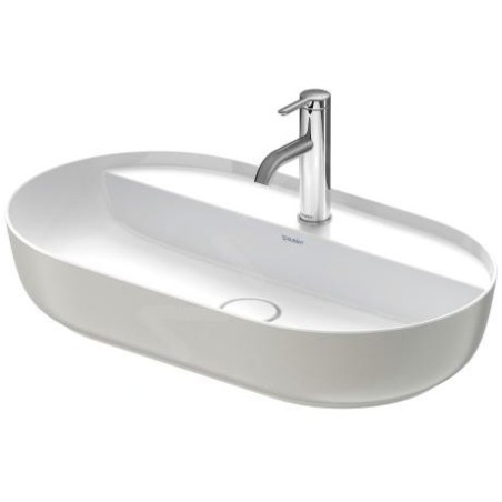 Duravit Luv - Vasque, 700x400 mm, sans trop-plein, avec trou pour robinetterie, blanc / gris satin mat 0380702300