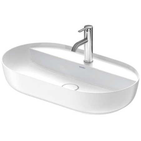 Duravit Luv - Vasque, 700x400 mm, sans trop-plein, avec trou pour robinetterie, WonderGliss, blanc / blanc satin mat 03807026001