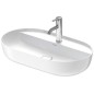 Duravit Luv - Vasque, 700x400 mm, sans trop-plein, avec trou pour robinetterie, WonderGliss, blanc / blanc satin mat 03807026001 Duravit Luv - Vasque, 700x400 mm, sans trop-plein, avec trou pour robinetterie, WonderGliss, blanc / blanc satin mat 03807026001