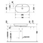 Duravit Luv - Vasque, 700x400 mm, sans trop-plein, avec trou pour robinetterie, WonderGliss, blanc / blanc satin mat 03807026001 Duravit Luv - Vasque, 700x400 mm, sans trop-plein, avec trou pour robinetterie, WonderGliss, blanc / blanc satin mat 03807026001
