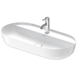 Duravit Luv - Vasque, 800x400 mm, sans trop-plein, avec trou pour robinetterie, WonderGliss, blanc / blanc satin mat 03808026001