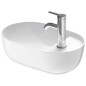 Duravit Luv - Lave-mains à poser, 420x270 mm, sans trop-plein, avec trou pour robinetterie, WonderGliss, blanc / blanc satin Duravit Luv - Lave-mains à poser, 420x270 mm, sans trop-plein, avec trou pour robinetterie, WonderGliss, blanc / blanc satin