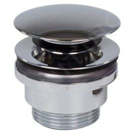 Keuco Accessoires - Garniture de vidage Push-Open, chrome noir 59902130000