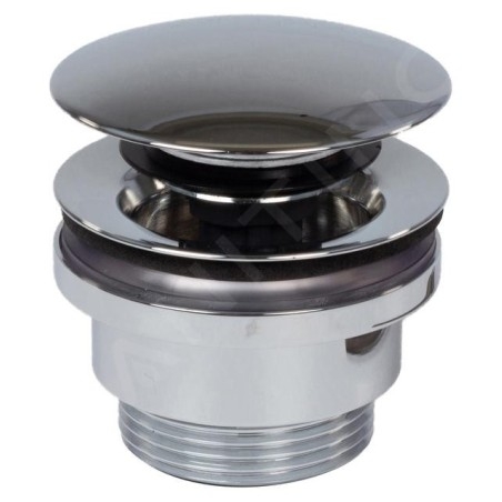Keuco Accessoires - Garniture de vidage Push-Open, chrome noir 59902130000