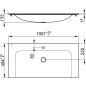 Keuco Plan - Lavabo 1007x494 mm, trop-plein caché, trou pour robinetterie, CleanPlus, blanc 32970311001 Keuco Plan - Lavabo 1007x494 mm, trop-plein caché, trou pour robinetterie, CleanPlus, blanc 32970311001