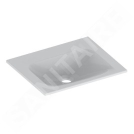 Keuco Plan - Lavabo 465x383 mm, sans trop-plein, sans trou pour robinetterie, CleanPlus, blanc 32930314600