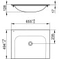 Keuco Plan - Lavabo 655x494 mm, sans trop-plein, sans trou pour robinetterie, CleanPlus, blanc 32950316500 Keuco Plan - Lavabo 655x494 mm, sans trop-plein, sans trou pour robinetterie, CleanPlus, blanc 32950316500