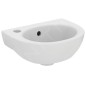 Ideal Standard Eurovit - Lave-mains 350x260 mm, avec trop-plein, trou pour robinetterie à gauche, blanc W330001