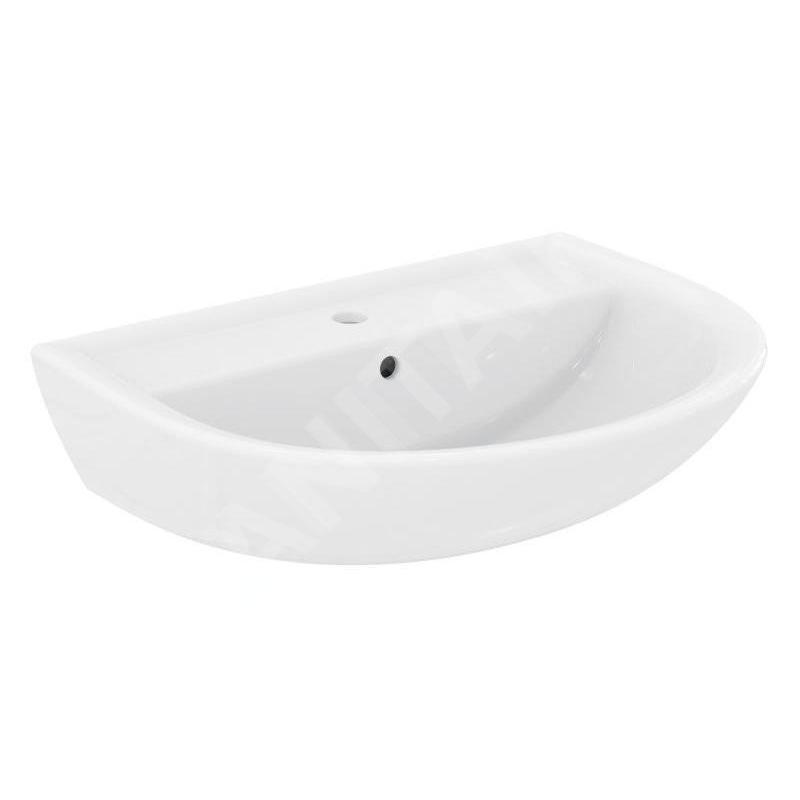 Ideal Standard Eurovit - Lavabo 650x495 mm, avec trop-plein, trou pour robinetterie, blanc W332201 Ideal Standard Eurovit - Lavabo 650x495 mm, avec trop-plein, trou pour robinetterie, blanc W332201