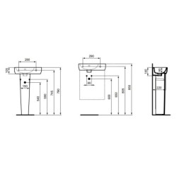 Ideal Standard i.Life S - Colonne, blanc E253901