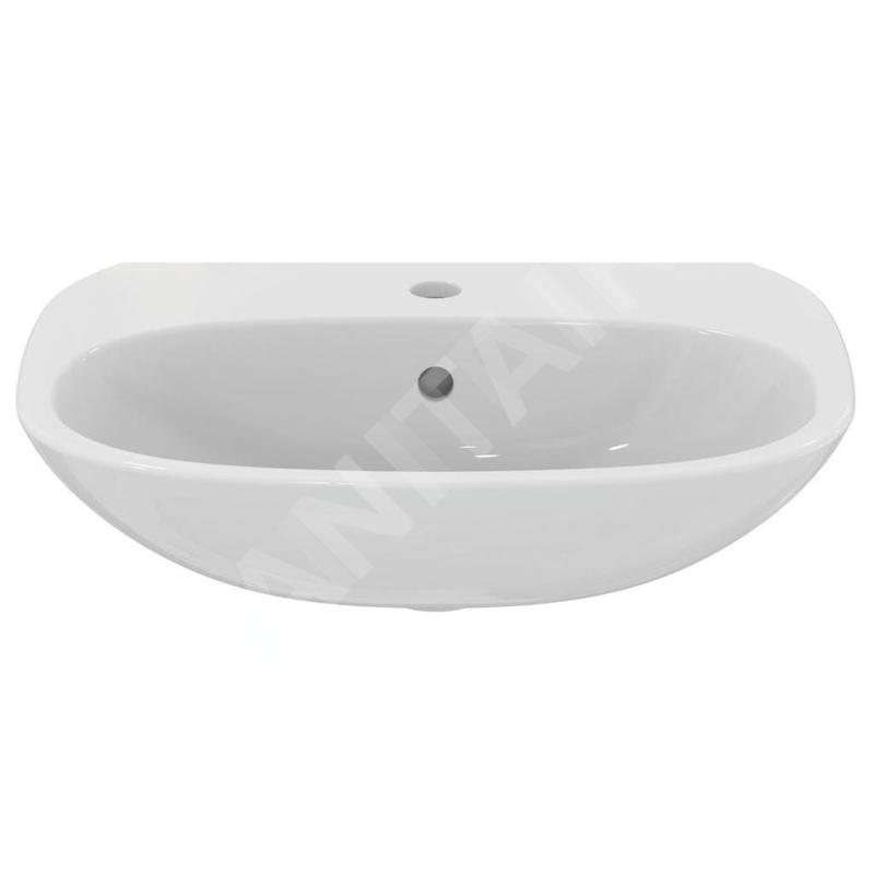 Ideal Standard Tesi - Lavabo 550x450 mm, avec trop-plein, trou pour robinetterie, blanc T352301 Ideal Standard Tesi - Lavabo 550x450 mm, avec trop-plein, trou pour robinetterie, blanc T352301