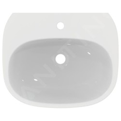 Ideal Standard Tesi - Lavabo 550x450 mm, avec trop-plein, trou pour robinetterie, blanc T352301