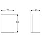 Geberit ONE - Couverture de design pour siphon de lavabo, blanc 505.058.01.1 Geberit ONE - Couverture de design pour siphon de lavabo, blanc 505.058.01.1