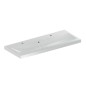 Geberit iCon - Double lavabo 1200x480x160 mm, avec trop-plein, 2 trous pour robinetterie, KeraTect, blanc 501.837.00.2 Geberit iCon - Double lavabo 1200x480x160 mm, avec trop-plein, 2 trous pour robinetterie, KeraTect, blanc 501.837.00.2
