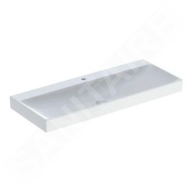 Geberit ONE - Lavabo 1200x480x140 mm, sans trop-plein, avec trou pour robinetterie, KeraTect, blanc 505.020.01.5