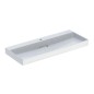 Geberit ONE - Lavabo 1200x480x142 mm, trop-plein caché, avec trou pour robinetterie, sortie horizontale, KeraTect, blanc Geberit ONE - Lavabo 1200x480x142 mm, trop-plein caché, avec trou pour robinetterie, sortie horizontale, KeraTect, blanc