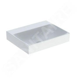 Geberit ONE - Lavabo 500x400x140 mm, sans trop-plein, sans trou pour robinetterie, KeraTect, blanc 505.021.01.6