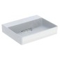 Geberit ONE - Lavabo 500x410x142 mm, trop-plein caché, sans trou pour robinetterie, sortie horizontale, KeraTect, blanc Geberit ONE - Lavabo 500x410x142 mm, trop-plein caché, sans trou pour robinetterie, sortie horizontale, KeraTect, blanc