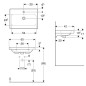 Geberit iCon - Lavabo 600x420x170 mm, avec trop-plein, avec trou pour robinetterie, blanc 501.841.00.1 Geberit iCon - Lavabo 600x420x170 mm, avec trop-plein, avec trou pour robinetterie, blanc 501.841.00.1