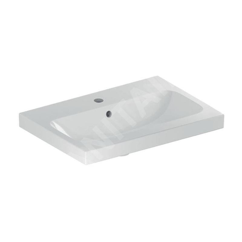 Geberit iCon - Lavabo 600x420x170 mm, avec trop-plein, avec trou pour robinetterie, KeraTect, blanc 501.841.00.2 Geberit iCon - Lavabo 600x420x170 mm, avec trop-plein, avec trou pour robinetterie, KeraTect, blanc 501.841.00.2