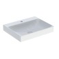Geberit ONE - Lavabo 600x480x140 mm, sans trop-plein, avec trou pour robinetterie, KeraTect, blanc 505.020.01.1 Geberit ONE - Lavabo 600x480x140 mm, sans trop-plein, avec trou pour robinetterie, KeraTect, blanc 505.020.01.1