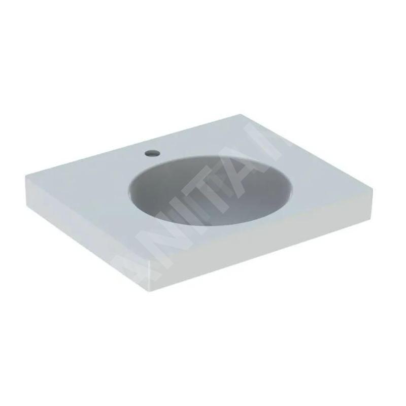 Geberit Preciosa II - Lavabo 600x500x165 mm, sans trop-plein, avec trou pour robinetterie, blanc 123262000 Geberit Preciosa II - Lavabo 600x500x165 mm, sans trop-plein, avec trou pour robinetterie, blanc 123262000