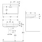 Geberit ONE - Lavabo 750x480x142 mm, trop-plein caché, avec trou pour robinetterie, sortie horizontale, KeraTect, blanc Geberit ONE - Lavabo 750x480x142 mm, trop-plein caché, avec trou pour robinetterie, sortie horizontale, KeraTect, blanc