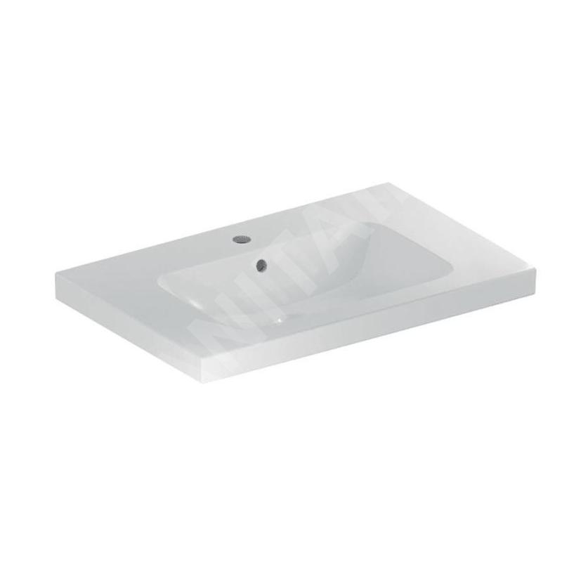Geberit iCon - Lavabo 750x480x160 mm, avec trop-plein, avec trou pour robinetterie, blanc 501.839.00.1 Geberit iCon - Lavabo 750x480x160 mm, avec trop-plein, avec trou pour robinetterie, blanc 501.839.00.1