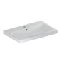 Geberit iCon - Lavabo 750x480x160 mm, avec trop-plein, avec trou pour robinetterie, KeraTect, blanc 501.835.00.2 Geberit iCon - Lavabo 750x480x160 mm, avec trop-plein, avec trou pour robinetterie, KeraTect, blanc 501.835.00.2