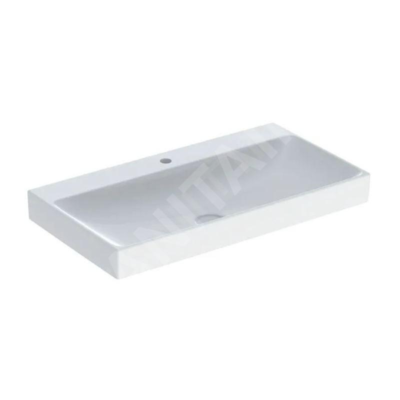 Geberit ONE - Lavabo 900x480x140 mm, sans trop-plein, avec trou pour robinetterie, KeraTect, blanc 505.020.01.3 Geberit ONE - Lavabo 900x480x140 mm, sans trop-plein, avec trou pour robinetterie, KeraTect, blanc 505.020.01.3