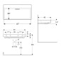 Geberit ONE - Lavabo 900x480x142 mm, trop-plein caché, sans trou pour robinetterie, sortie horizontale, KeraTect, blanc Geberit ONE - Lavabo 900x480x142 mm, trop-plein caché, sans trou pour robinetterie, sortie horizontale, KeraTect, blanc