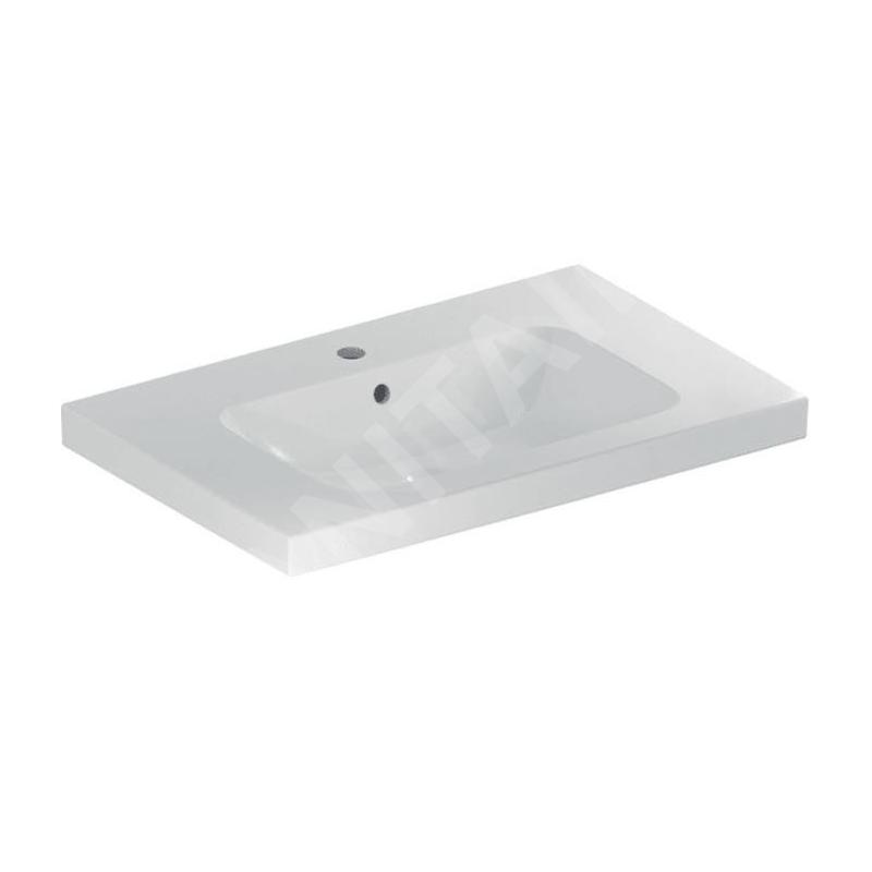 Geberit iCon - Lavabo 900x480x160 mm, avec trop-plein, avec trou pour robinetterie, blanc 501.840.00.1 Geberit iCon - Lavabo 900x480x160 mm, avec trop-plein, avec trou pour robinetterie, blanc 501.840.00.1
