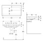 Geberit iCon - Lavabo 900x480x160 mm, avec trop-plein, avec trou pour robinetterie, blanc 501.836.00.1 Geberit iCon - Lavabo 900x480x160 mm, avec trop-plein, avec trou pour robinetterie, blanc 501.836.00.1