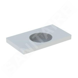 Geberit Preciosa II - Lavabo 900x500x165 mm, sans trop-plein, sans trou pour robinetterie, blanc 123291000