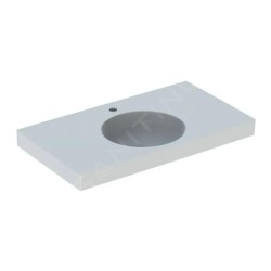 Geberit Preciosa II - Lavabo 900x500x165 mm, sans trop-plein, avec trou pour robinetterie, blanc 123292000
