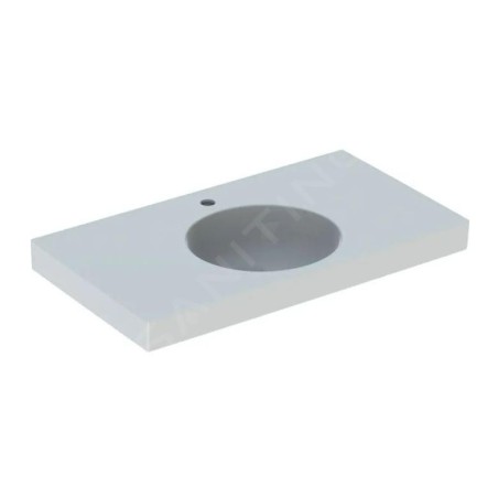 Geberit Preciosa II - Lavabo 900x500x165 mm, sans trop-plein, avec trou pour robinetterie, blanc 123292000