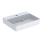 Geberit ONE - Lavabo à poser 500x410x142 mm, trop-plein caché, avec trou pour robinetterie, sortie horizontale, KeraTect, blanc Geberit ONE - Lavabo à poser 500x410x142 mm, trop-plein caché, avec trou pour robinetterie, sortie horizontale, KeraTect, blanc