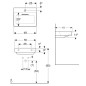 Geberit ONE - Lavabo à poser 500x410x142 mm, trop-plein caché, avec trou pour robinetterie, sortie horizontale, KeraTect, blanc Geberit ONE - Lavabo à poser 500x410x142 mm, trop-plein caché, avec trou pour robinetterie, sortie horizontale, KeraTect, blanc