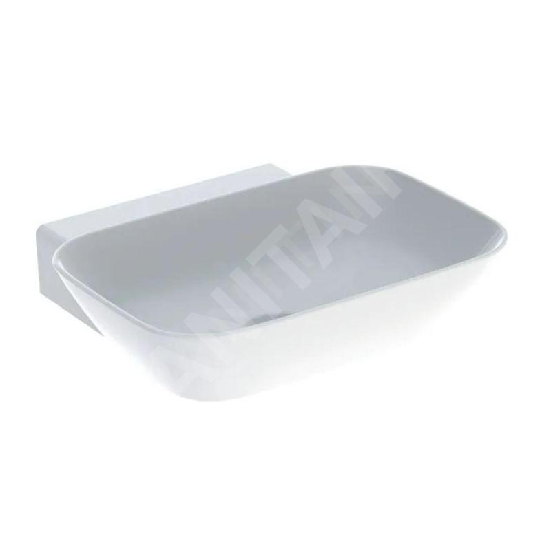 Geberit ONE - Lavabo à poser 500x425x140 mm, sans trop-plein, sans trou pour robinetterie, KeraTect, blanc 505.040.01.6 Geberit ONE - Lavabo à poser 500x425x140 mm, sans trop-plein, sans trou pour robinetterie, KeraTect, blanc 505.040.01.6