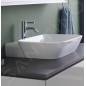Geberit ONE - Lavabo à poser 500x425x154 mm, trop-plein caché, avec trou pour robinetterie, sortie horizontale, KeraTect, blanc Geberit ONE - Lavabo à poser 500x425x154 mm, trop-plein caché, avec trou pour robinetterie, sortie horizontale, KeraTect, blanc