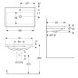 Geberit iCon - Lavabo à poser 750x480x160 mm, avec trop-plein, avec trou pour robinetterie, blanc 501.848.00.1 Geberit iCon - Lavabo à poser 750x480x160 mm, avec trop-plein, avec trou pour robinetterie, blanc 501.848.00.1